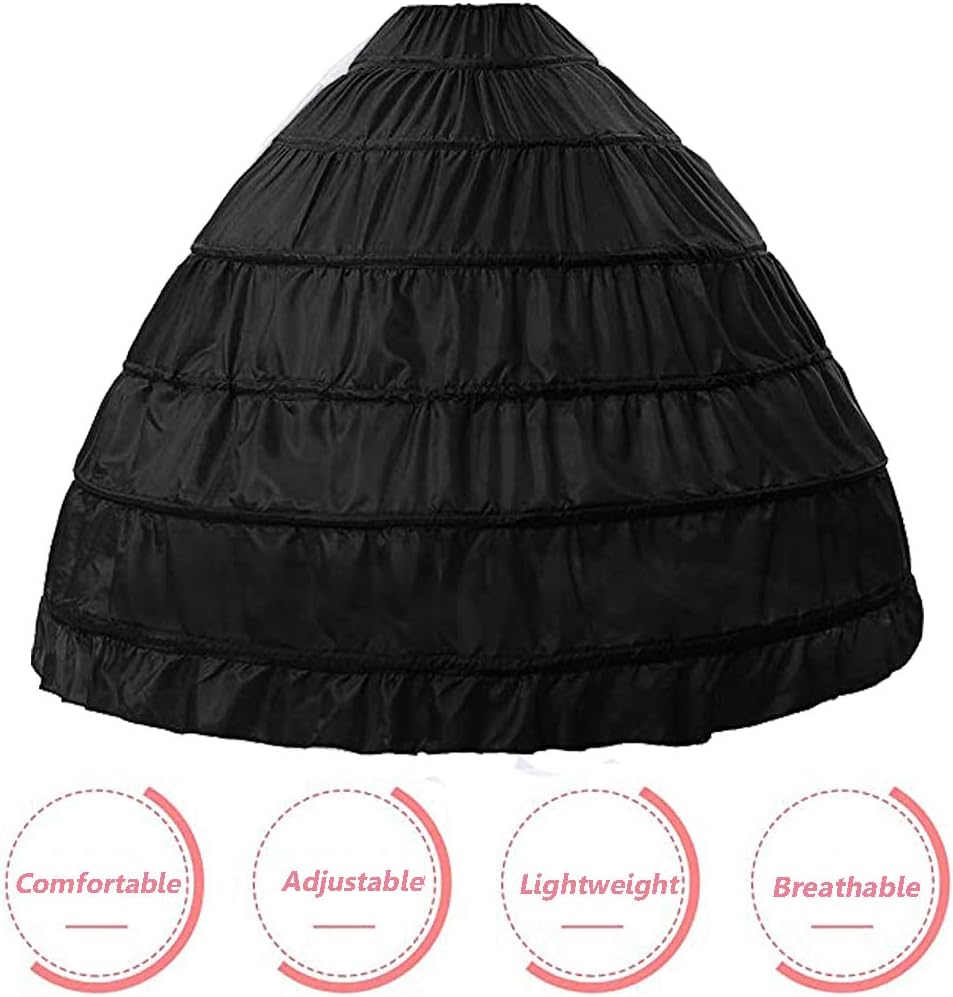 Hoop Skirt for Women Ball Gown Petticoat Skirt Slip Crinoline Underskirt - Image 2