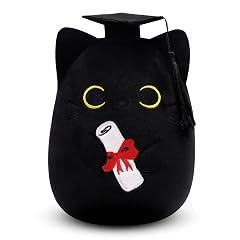 Cat Stuffed Animals Black Cat Plush Cat Graduation Plush Black Cat Plushie Graduation Cat Plush Toy Stuffed Animal