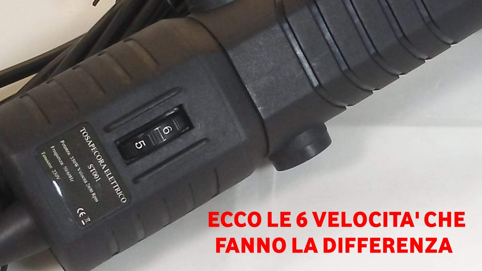 UNITED TRADE Tosatrice Pecore Tosapecore per Ovini Professionale 350W con 6 Livelli di velocità
