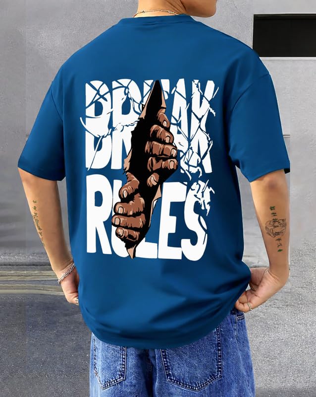 Image of AUSK Baggy Hip-Hop T-Shirt for Men - Graphic Printed T Shirts || Oversized Men Tshirt || T-Shirts