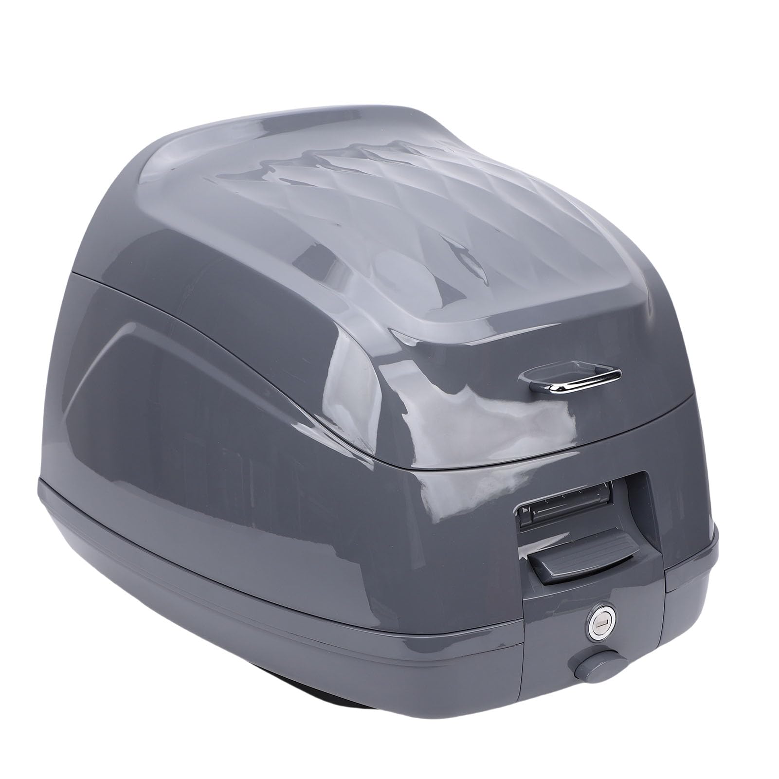 Top Case de Moto, Boîte de Queue de de Moto Universelle avec Serrure, 32L Coffre de Scooter de Transporteur de Stockage Casque Bagages Rigides Boîte Arrière pour Scooters électriques
