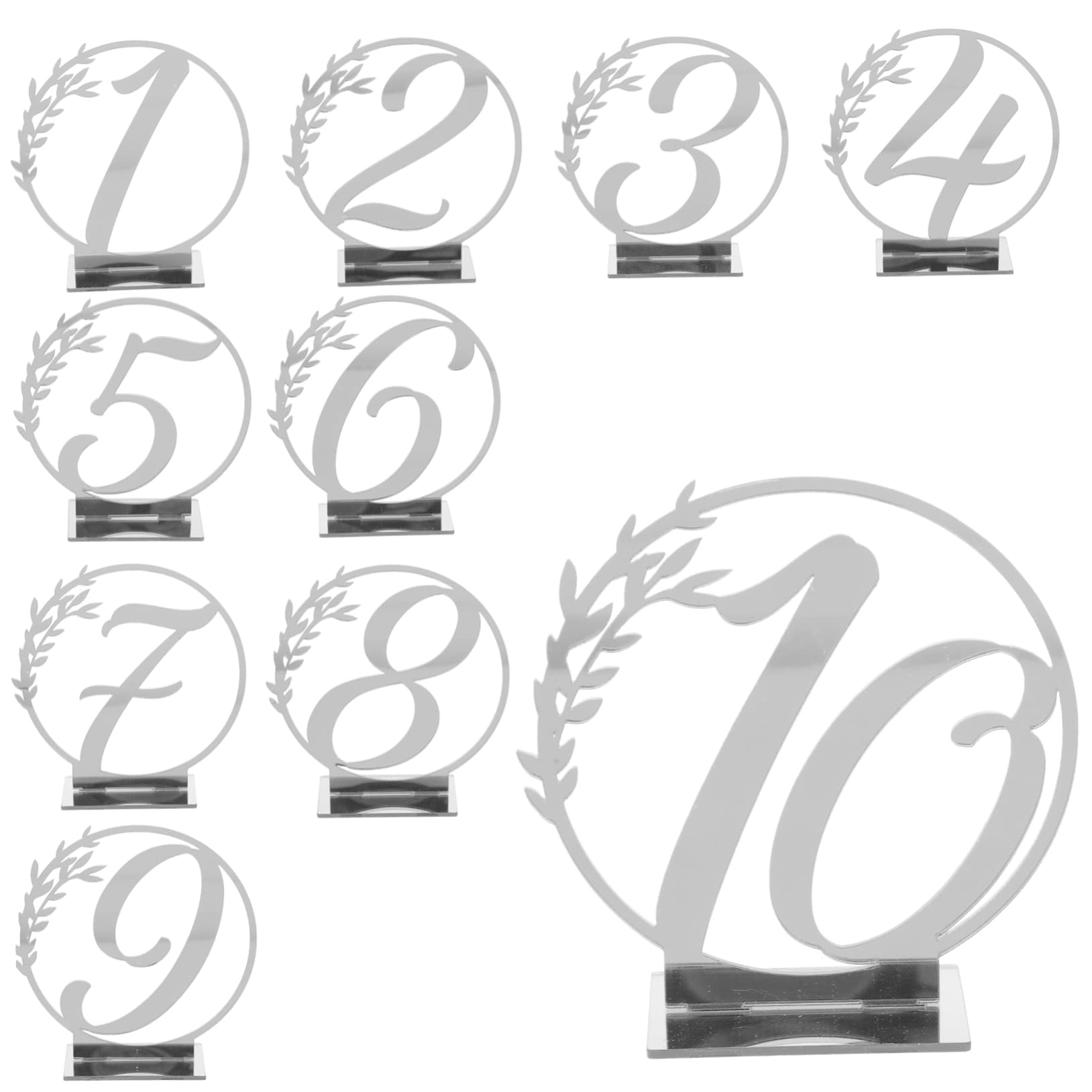 Amazon | COHEALI 10個 テーブルナンバープレート ピクチャーイーゼル