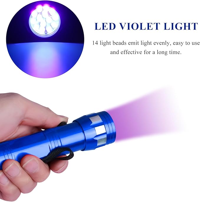 Kit Detector de Fugas para Aire Acondicionado de Auto con Linterna UV y Gafas miniatura 3