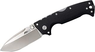 AD-10 3.5" S35VN Steel Ultra-Sharp Blade 5.25" G-10 Handle Tactical Folding Knife with Tri-Ad Locking Mechanism