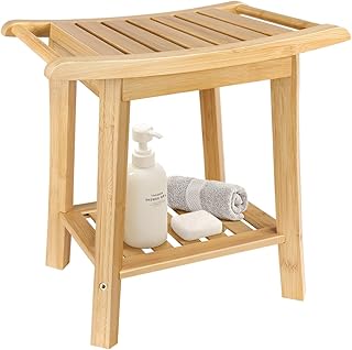 2-Tier Bamboo Shower Bench