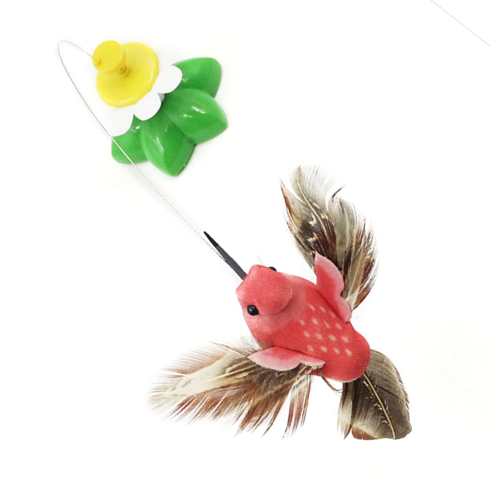 Juguetes Automáticos Para Gatos, Diseño De Flor De Pájaro, Juguete Interactivo Para Gatos, Divertidos Juguetes Giratorios Para Gatitos, Juguete Eléctrico Para Gatos Para Interiores Y Exteriores