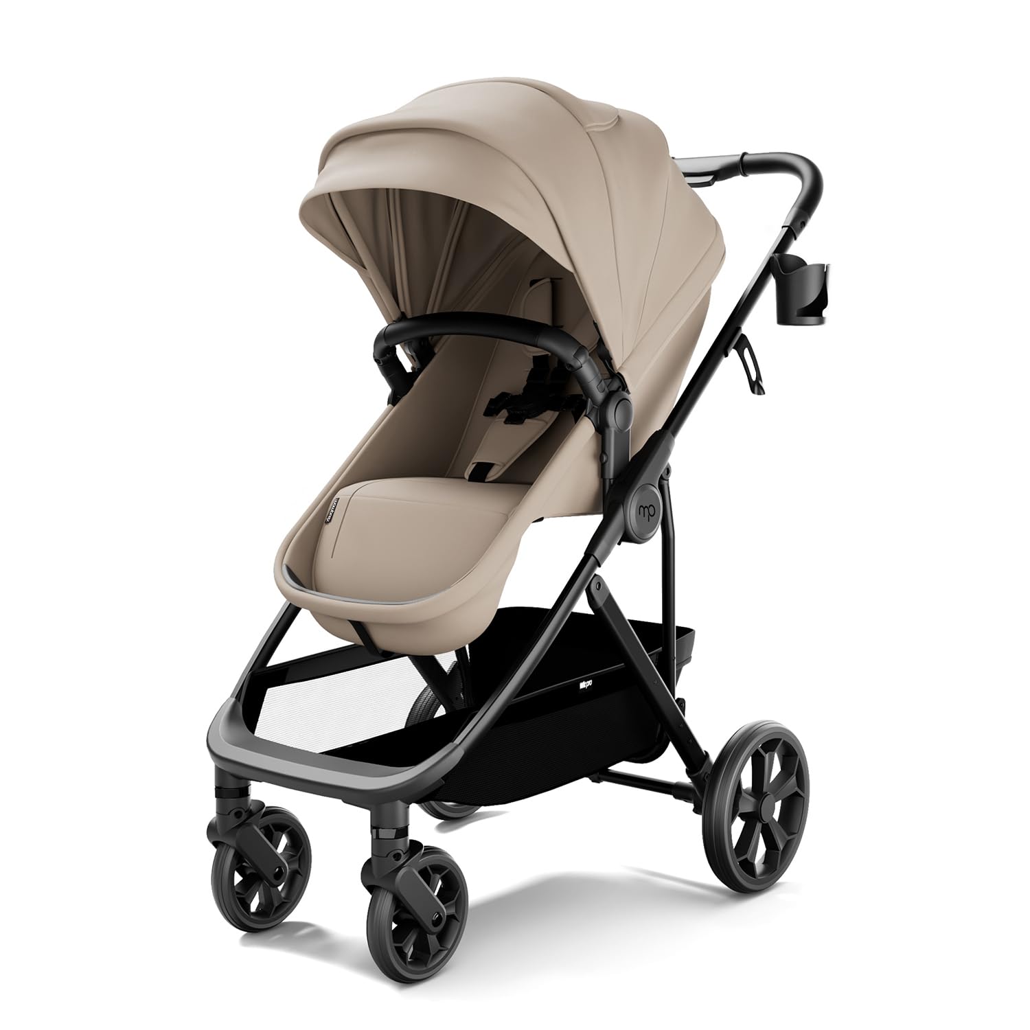 Mompush Wiz 2 in 1 Baby Stroller with Infant Pramette Mode, One Hand Fold Convertible Newborn to Toddler Stroller with Reversible Seat and Large UPF 50+ Canopy — view 14