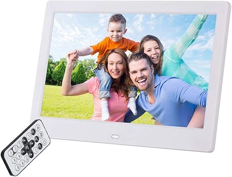Digitaler FotoRahmen Zoll LED 1024 600 mit menschlicher KArper Induktion und FernBedienung fAr verschiedene Display Modesand unterstAtzt mehrere Musikformate mit Kalender-Uhr-Funktion weiAY Digitaler FotoRahmen Zoll LED 1024 600 mit menschlicher KArper Induktion und FernBedienung fAr verschiedene Display Modesand unterstAtzt mehrere Musikformate mit Kalender-Uhr-Funktion weiAY