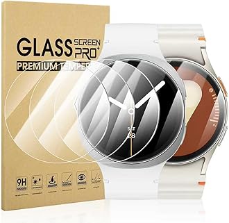 4-Pack Screen Protector for Samsung Galaxy Watch 8/7/6/5/4/FE 40mm Tempered Glass Screen Cover[Diameter Size 37mm]