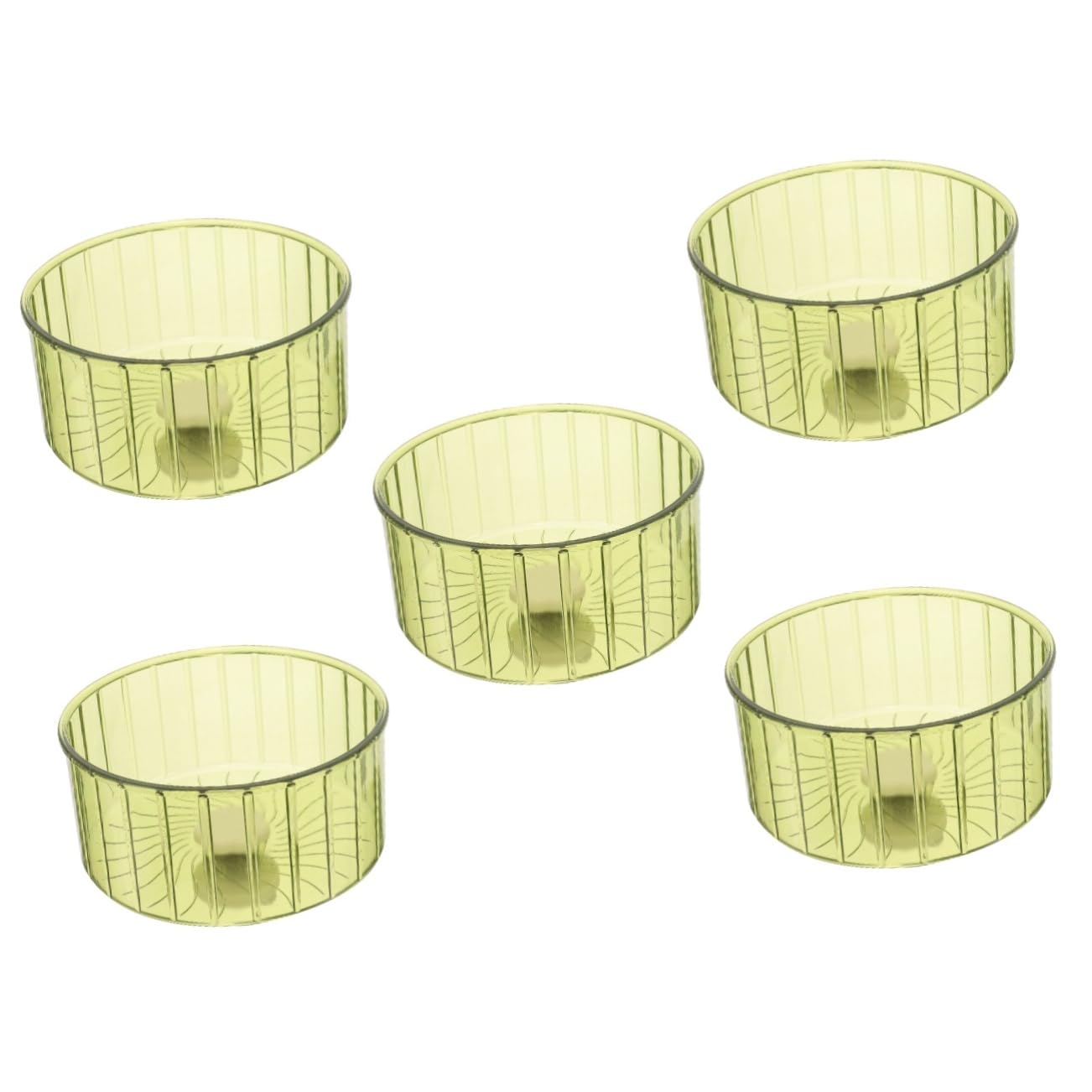 Yardwe 5 Piezas Rueda hámster Juguetes para Conejillos Indias Rueda para Chinchilla jerbo Conejillo Indias ratón Suministros para hámster Cristal