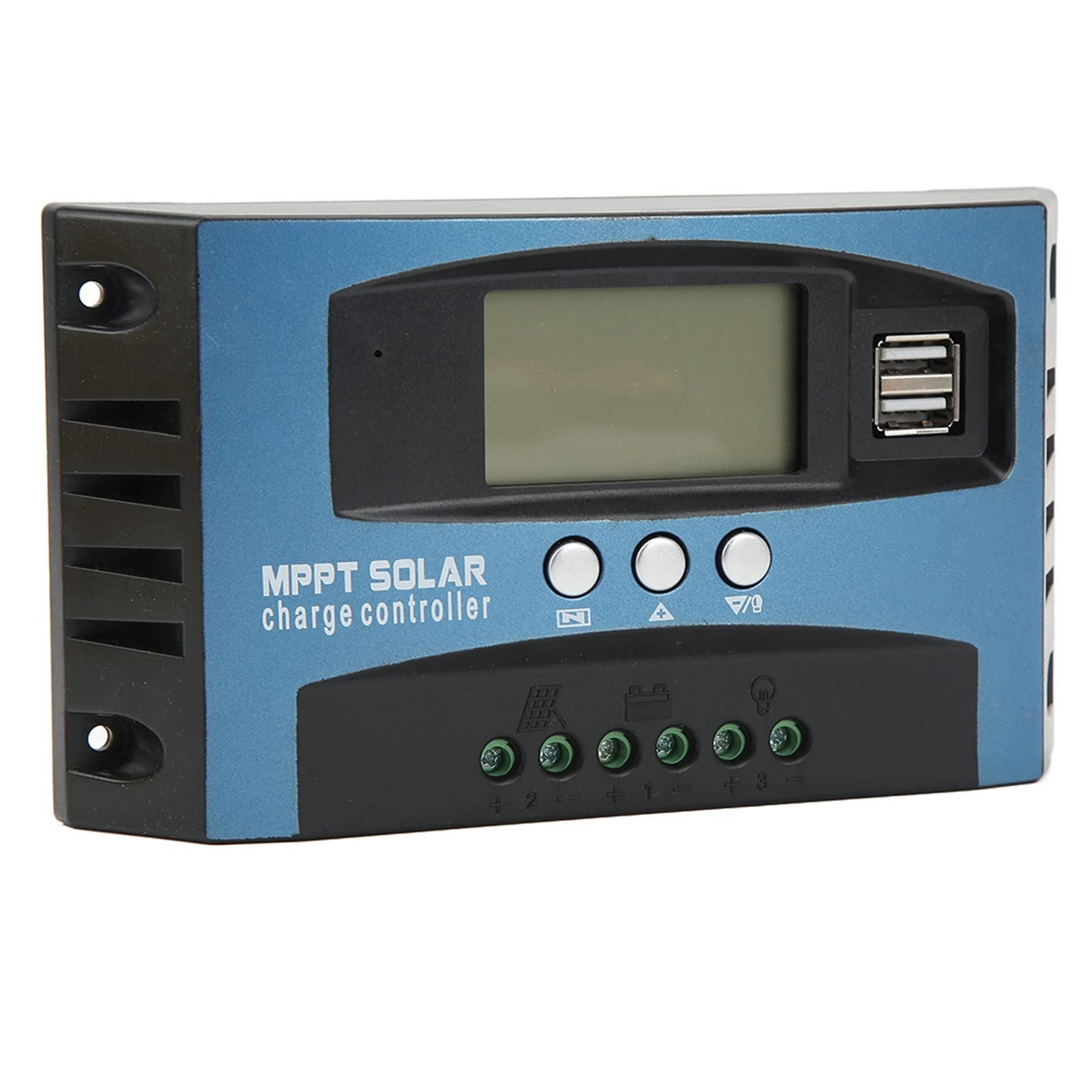 Eujgoov 100A LCD Solar Charge Controller 12V 24V with 2 USB Over Current Protection Regulator Panel Accessories-image-23