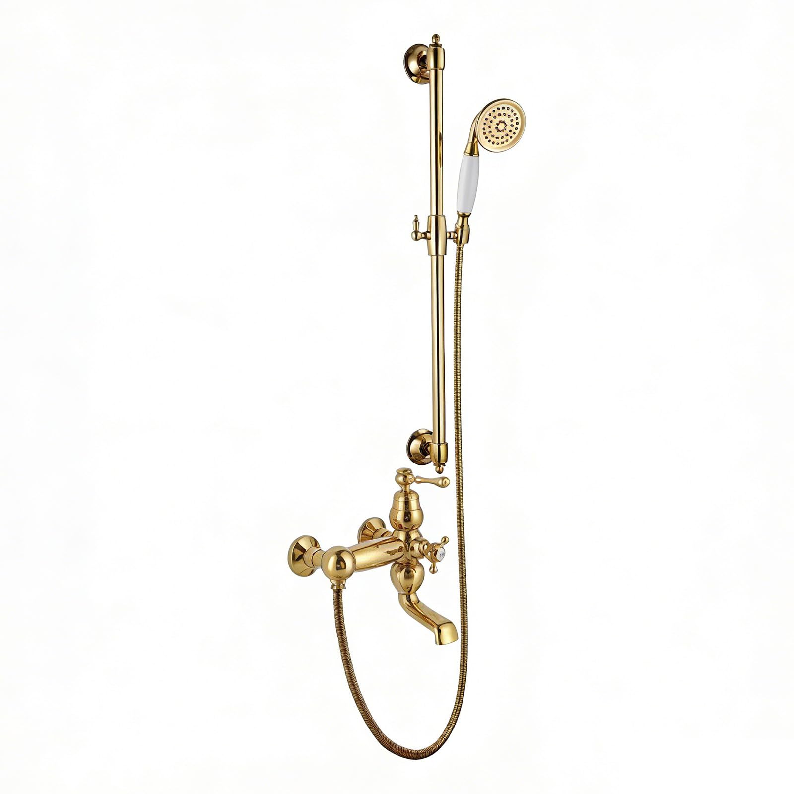 Robinet Pour Douche avec Barre Finition Or XJTNLB Matériaux Nobles et Design Luxueux