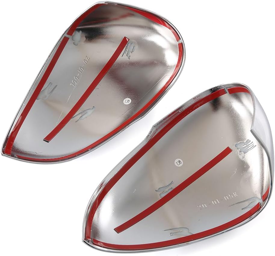 Side View Mirror Cover Compatible With KIA K5 2025 2024 2023 2022 2021 Rearview Mirrors Trim Exterior Car Accessories ABS 2PCS(Glossy Chrome Style)
