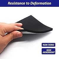 Vista 5 de Hojas acolchadas de espuma con respaldo adhesivo, espuma aislante de neopreno autoadhesiva de 1/4 de pulgada de grosor, 1/4 pulgadas de grosor x 4