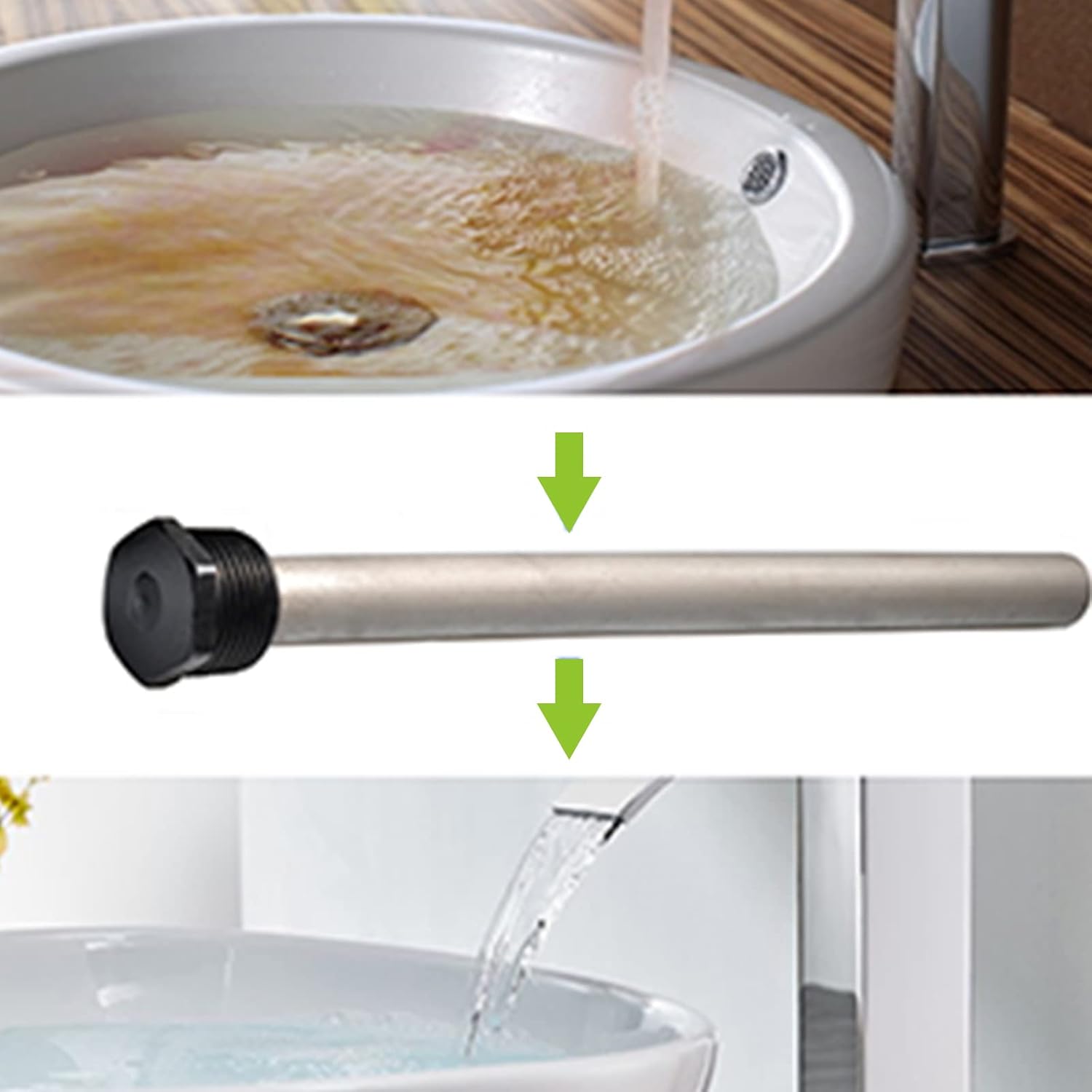 RVMATE Water Heater Magnesium Anode Rod with Four Rolls of Thread Seal Tapes, Compatible with Suburban and Mor-Flo Water Tanks, 9.25'' Long with 3/4'' NPT Thread (2 Pack). : Automotive