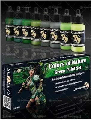 Scale 75 Scale Color Green Paint Set, Colors of Nature.