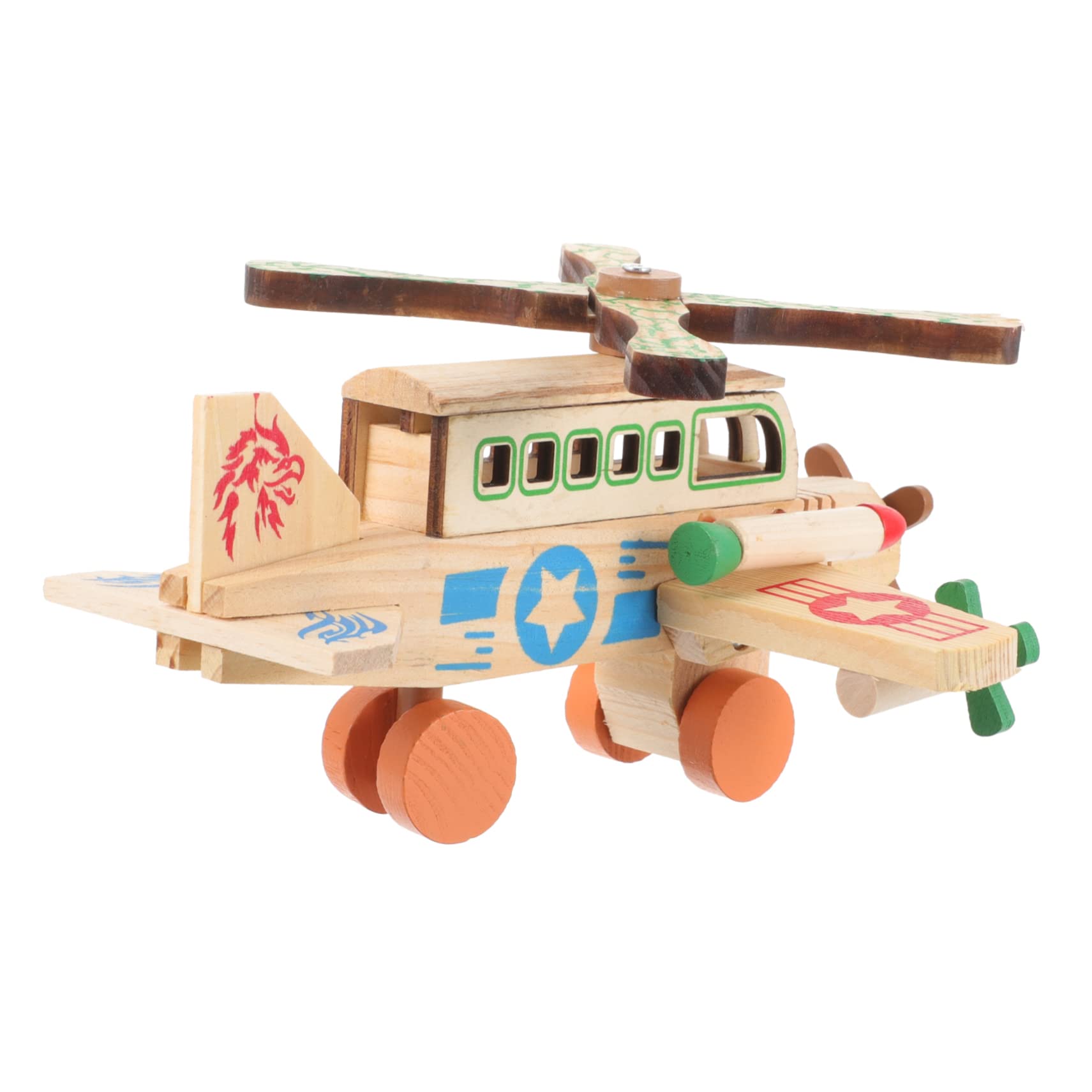 UGEARS Mini Elicottero - Kit di costruzioni per puzzle in legno 3D - Set di puzzle unici e rompicapo per adulti - Modello meccanico realistico - Puzzle in legno 3D per adulti e ragazzi