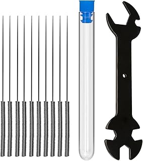 APAAZO 3D Printer Cleaning Brass Brush Multiple Wrench Needle Tool Kit Compatible With CR10 Ender 3 V2 Anycubic Kobra Mega Kingroon KP3S Makerbot (Color : TYPE C, Size : 0.15mm)