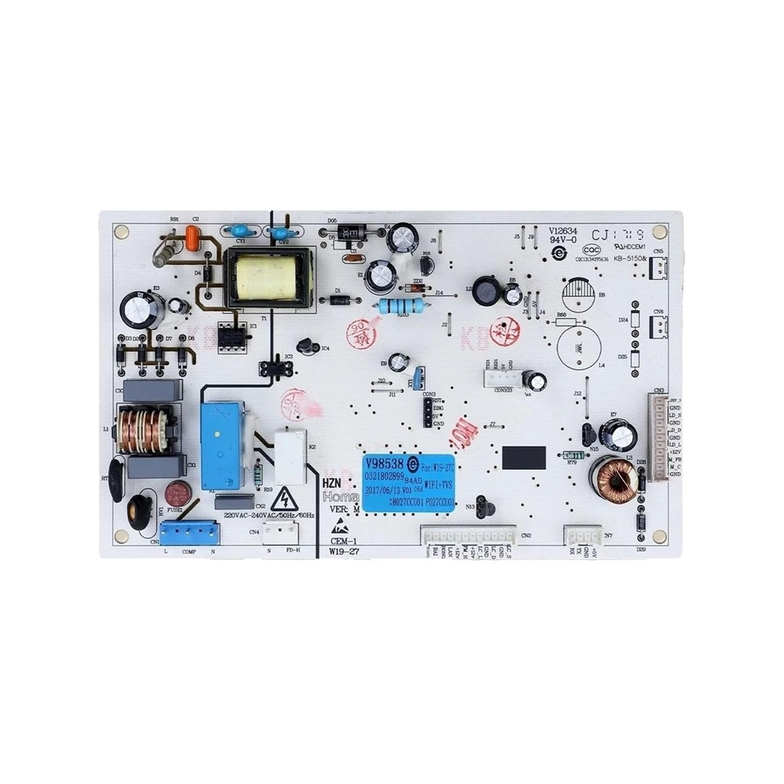 Refrigerator Motherboard,PCB Control Board,Model Number W19-27C,0321802899 Refrigerator Parts