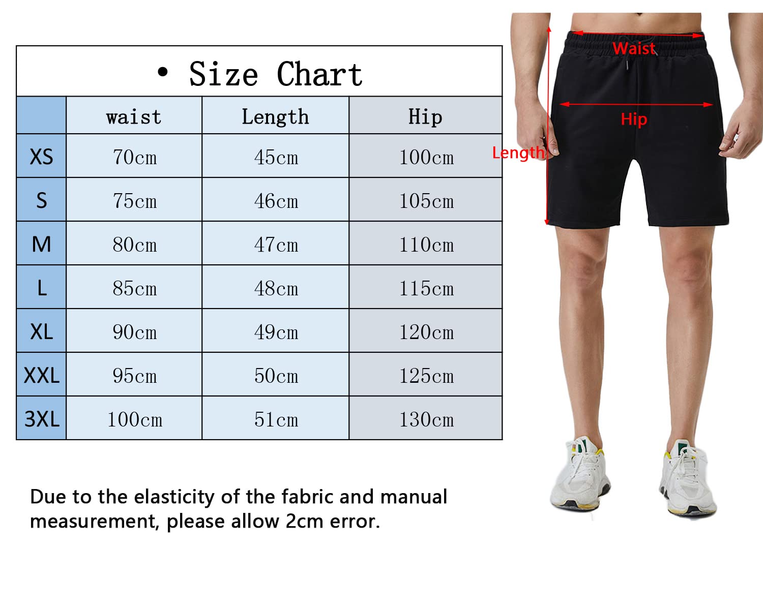 Pantalones Cortos Hombre Algodón Bermuda Transpirable Elásticos Deportivo para Correr Yoga con Bolsillos