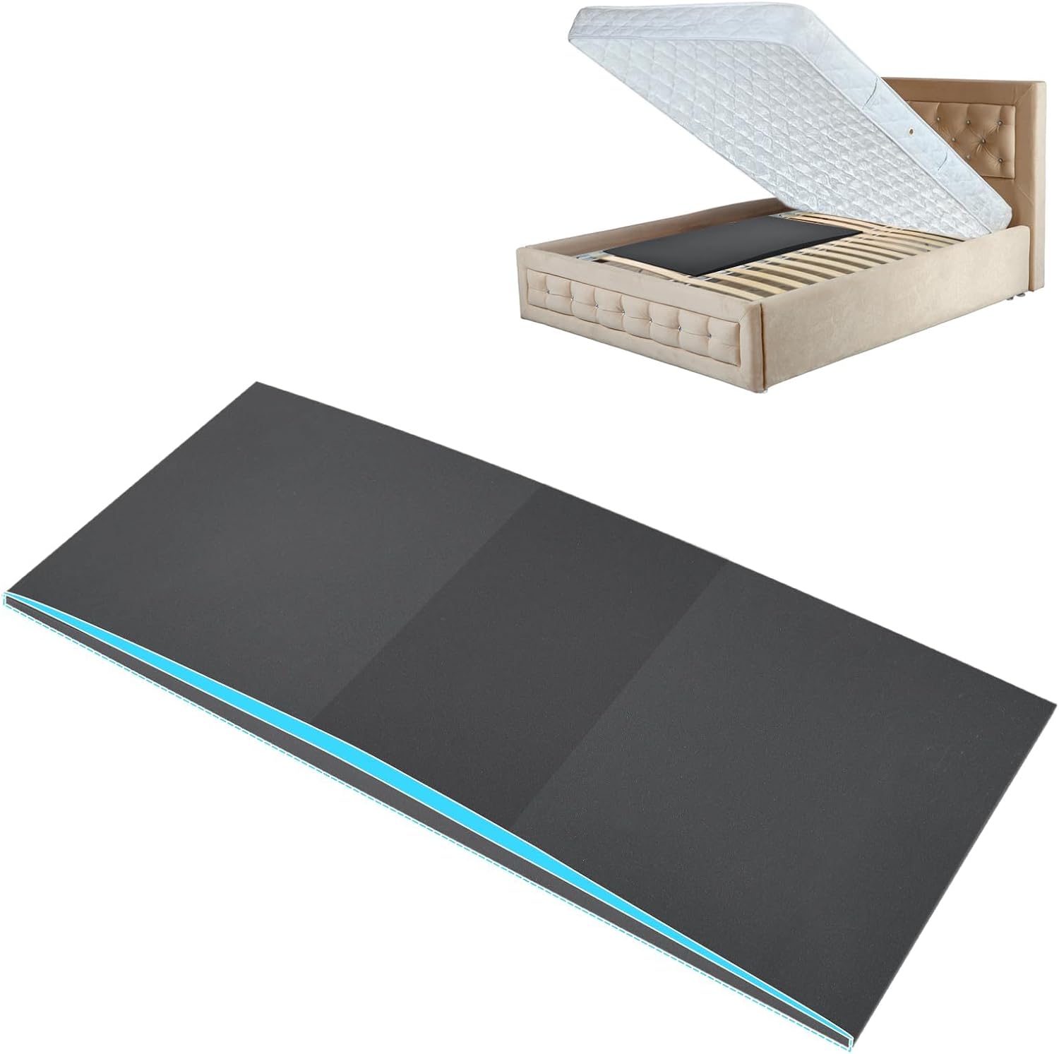 Sagging Mattress Support Fix Sinking Beds High Density Foam Insert Pad for Sagging Bed Repair and Extends Life 60 x 25 x 2 Inches