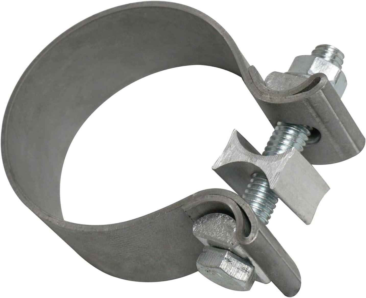 APDTY 171122 Exhaust Muffler Band-Style Clamp; Compatible With Various Town & Country, Durango, Cherokee, Grand Caravan, Pacifica, Wrangler JK, Wrangler, C/V, Dakota, Aspen Models; Replaces 55398182AA