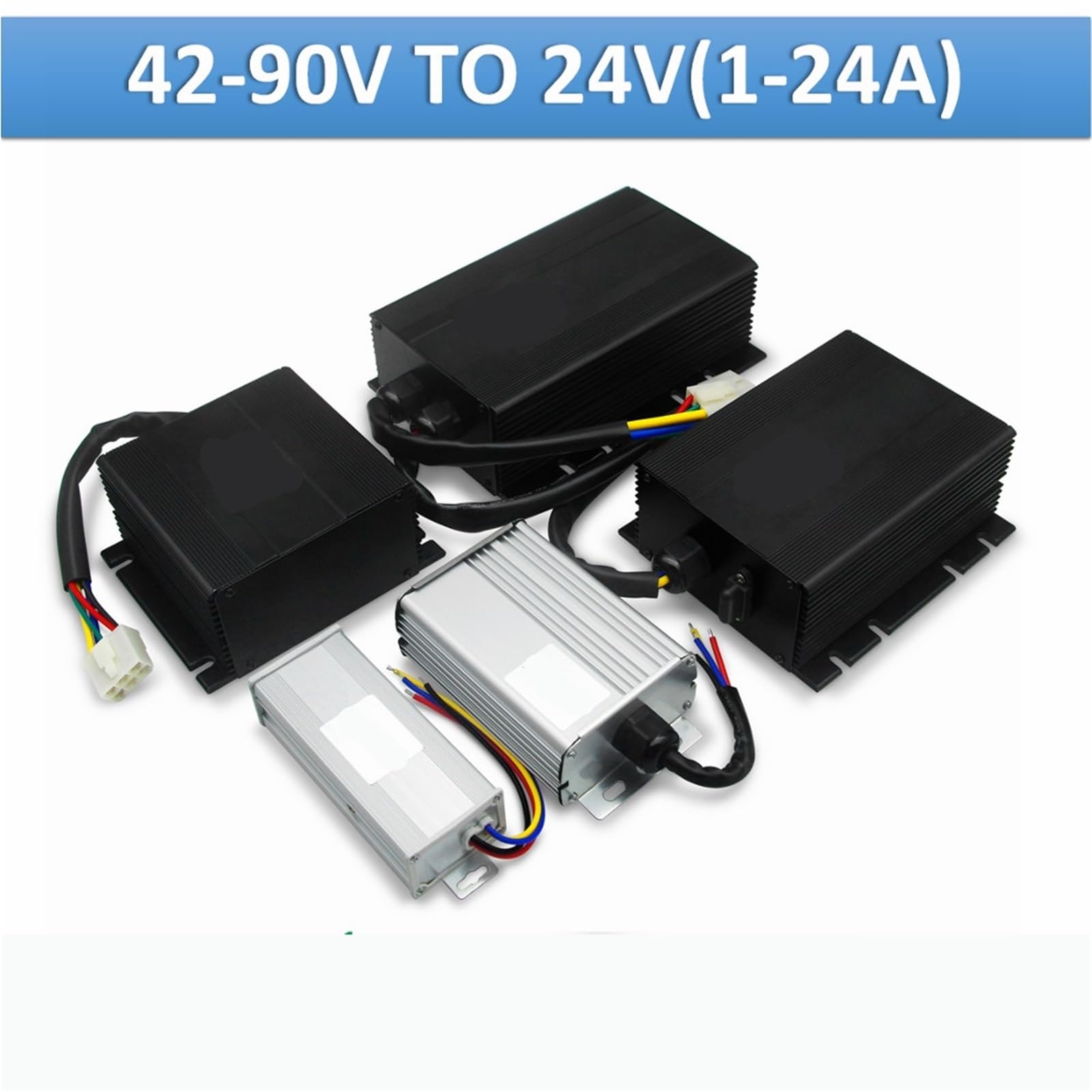 Isolated Module DC DC Converter 42-90v 48v 60v 72v 90v to 24v Step Down Converter 1A -21A Power Supply(1.5A)