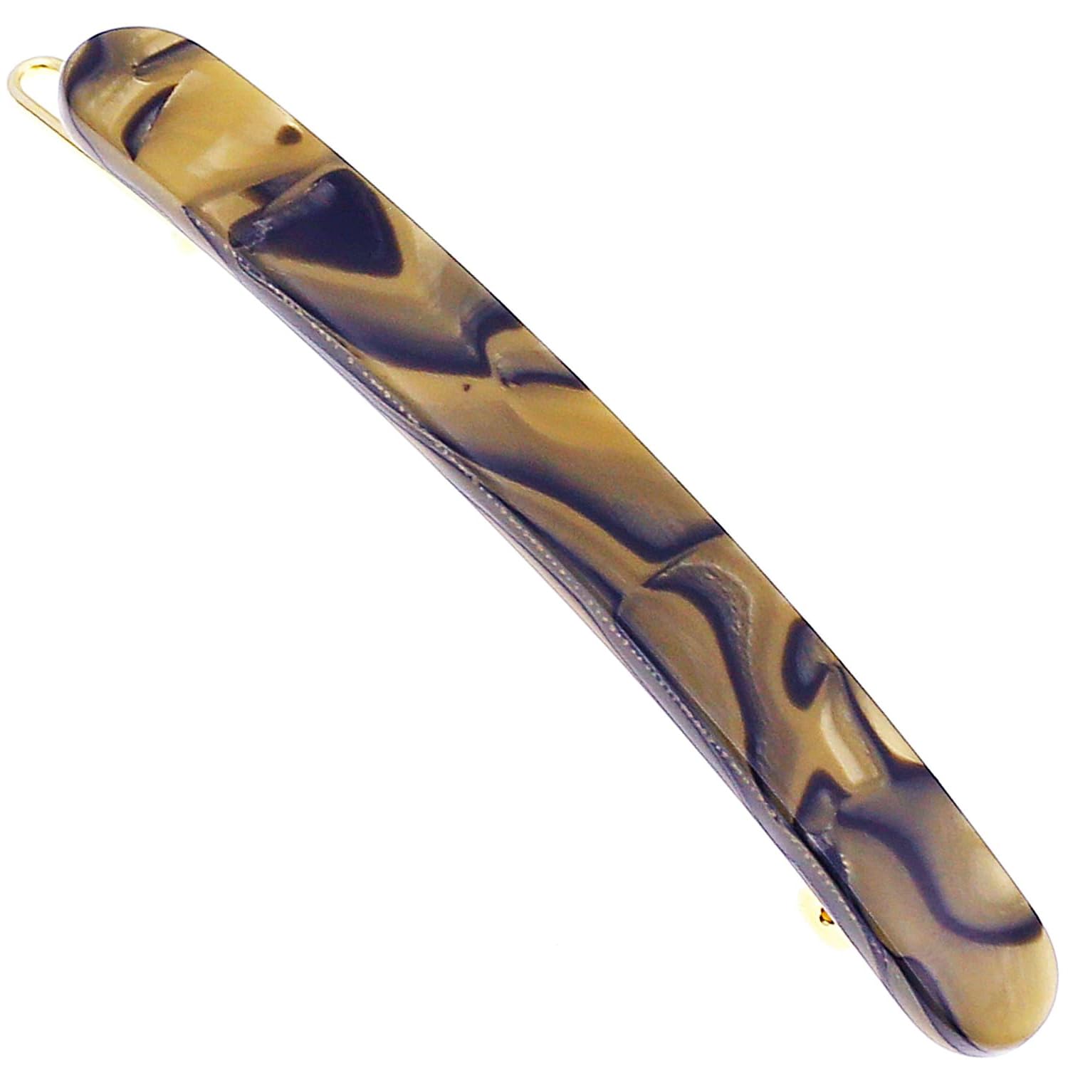 Camila Paris CP2990 French Hair Barrettes Clips for Women Handmade Small Girls Side Slide-in Barrette Clip, Hair Accessories for Women. Strong Hold No Slip Grip Fashion Durable Styling, Made in France
