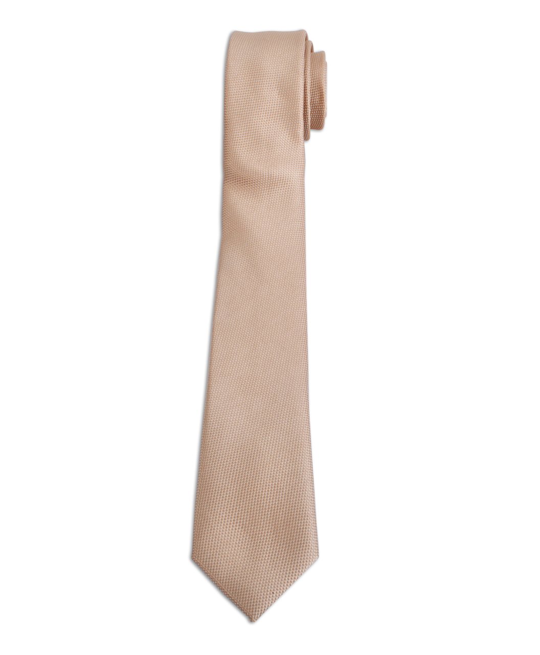 Laurant Bennet Modern Skinny Polyester Men's Tie-Tan