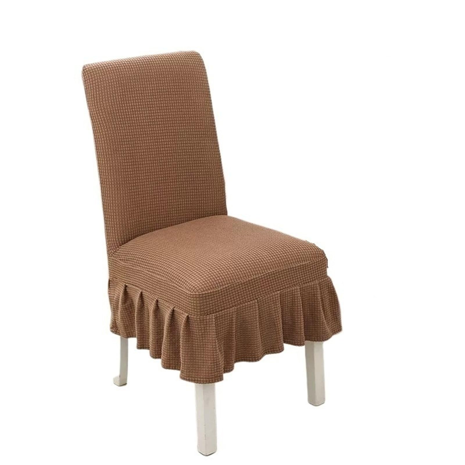 ECPGPMDLDT Chair Covers Stretch Kitchen Dining Room Chair Covers Removable Washable Dining for Conferences Family Dining Wedding Banquets(F,4pcs)