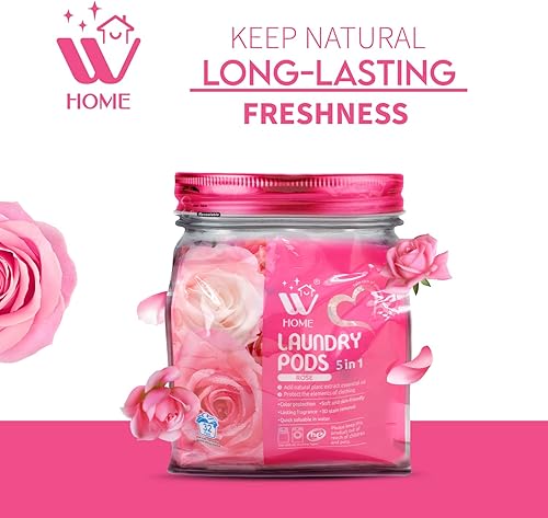 Miniatura 3 de WBM - Cápsulas de lavandería, ultra concentrado y potente tecnología de levantador de manchas, suavizante de tela, cápsulas de lavandería, aroma a
