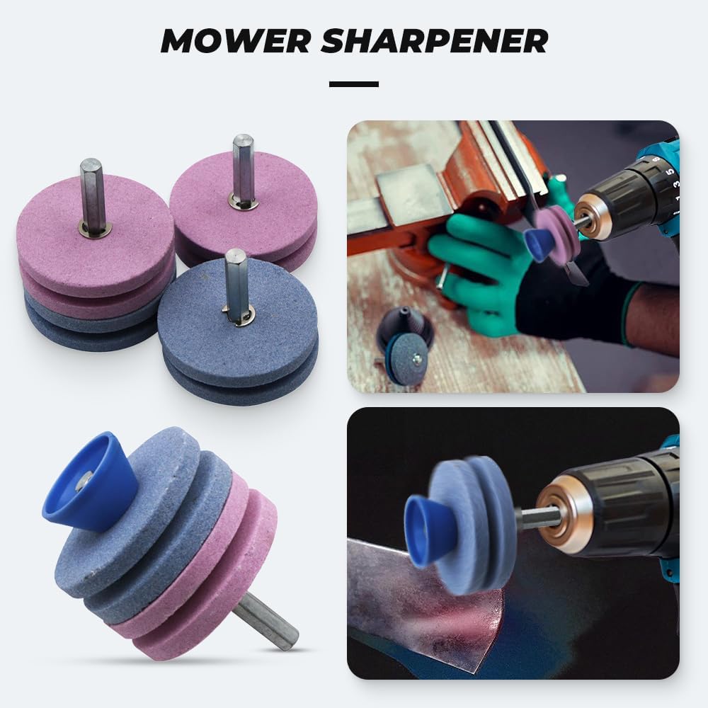 Affûteur De Lame De Tondeuse à Gazon Réglable - Kit Pro Pour Lames Droites Et Standard Avec Meuleuse