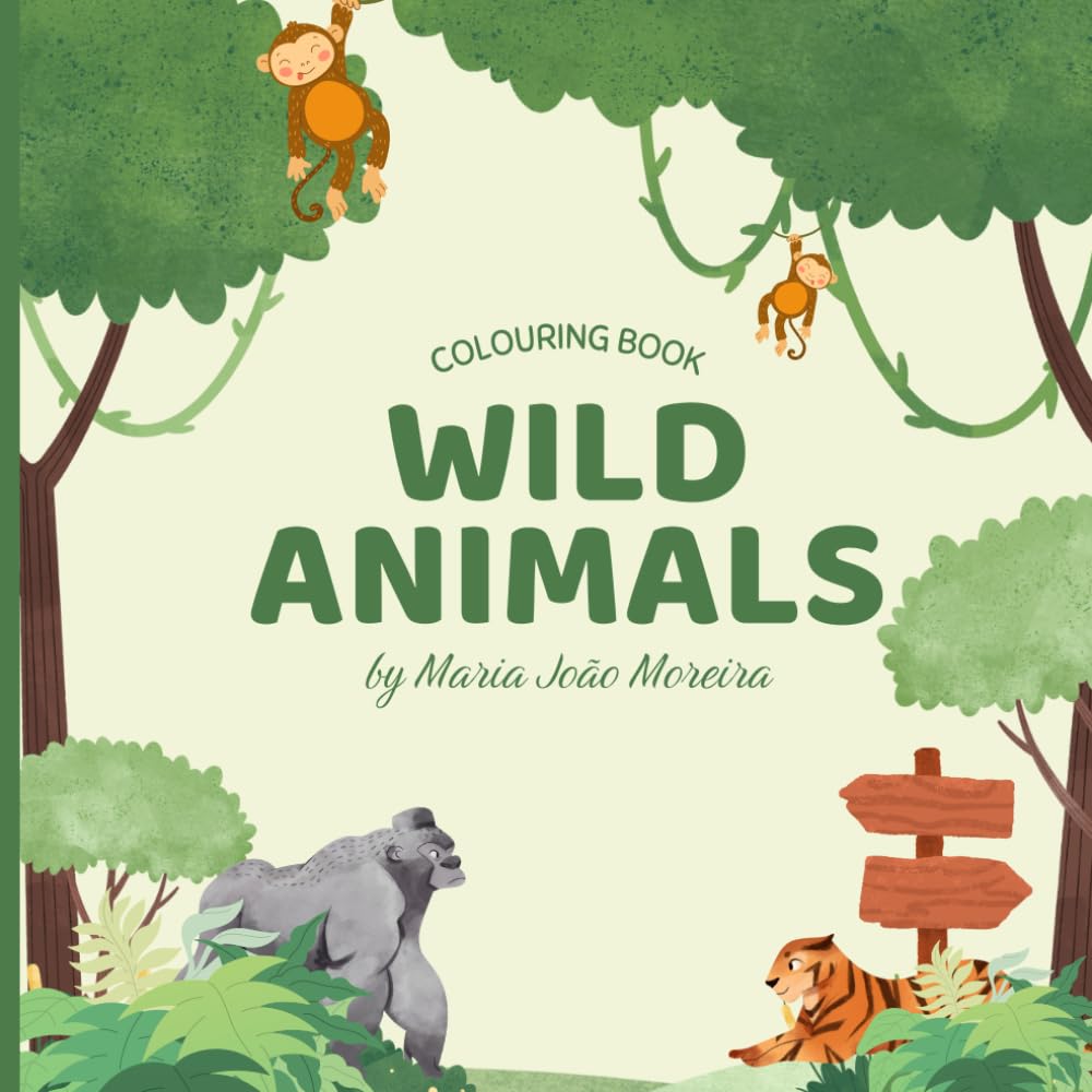 Wild Animals: Colouring Book