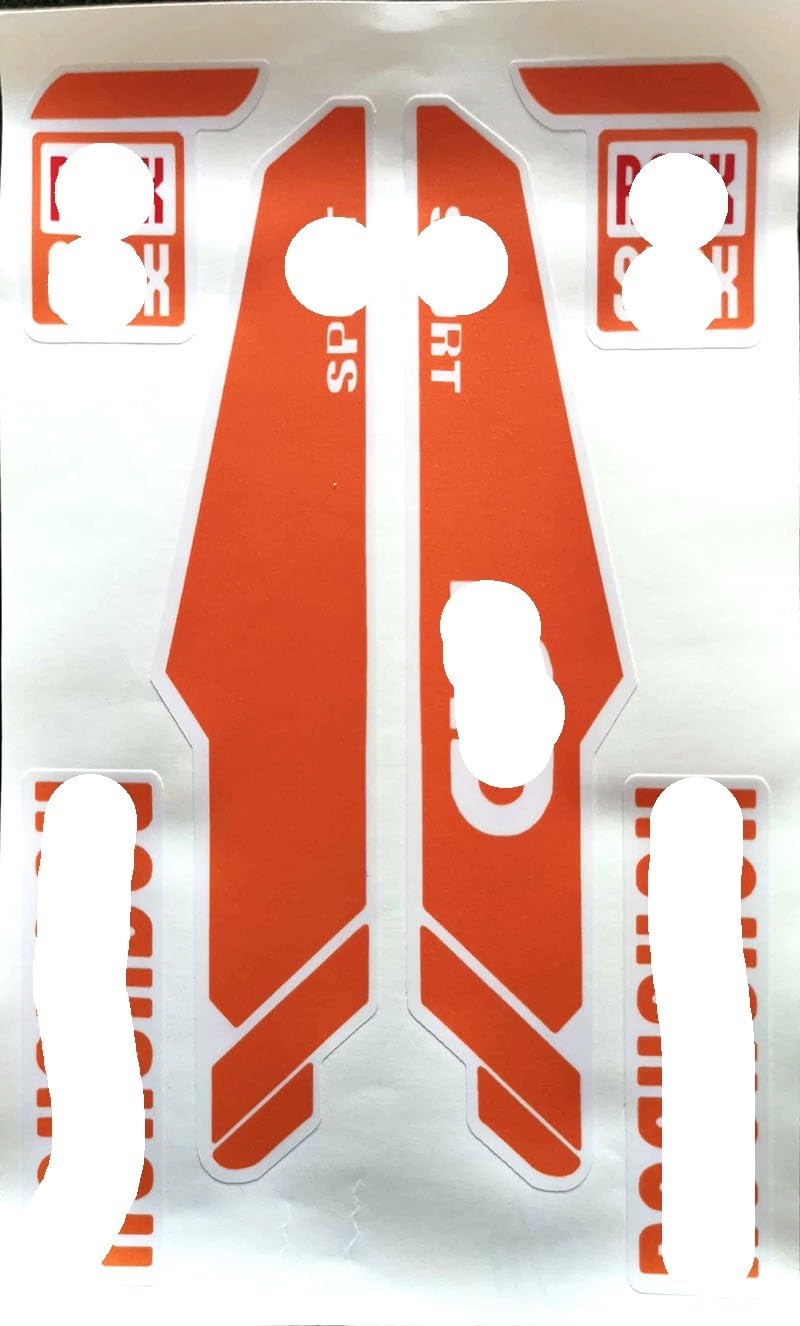 CKryzillix Bike Stickers,Mtb Stickers 2 Pcs Reflective Mountain Bike Frame Stickers Bicycle Fork Sticker(Orange)