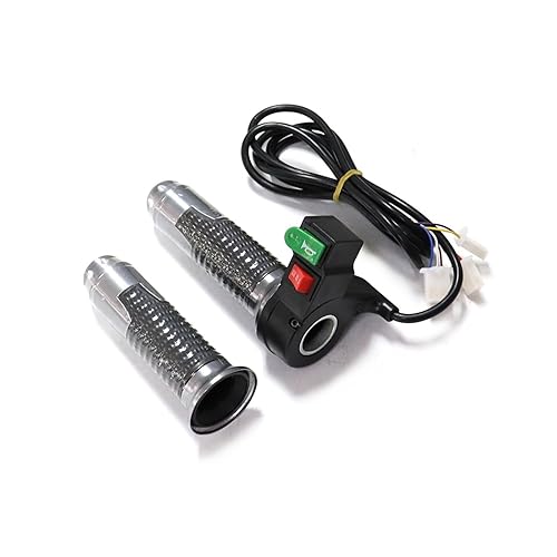 BEUTEE Mango de acelerador universal, interruptor de engranaje de 3 velocidades con bocina de 60 V, piezas de modificación de coche eléctrico