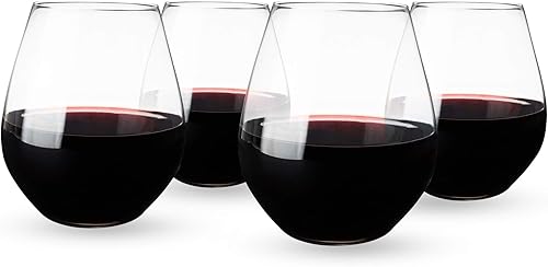 Miniatura 5 de Spiegelau Authentis - Juego de 4 copas de vino cristal sin plomo de fabricación europea sin tallo moderno apto para lavavajillas juego de regalo de