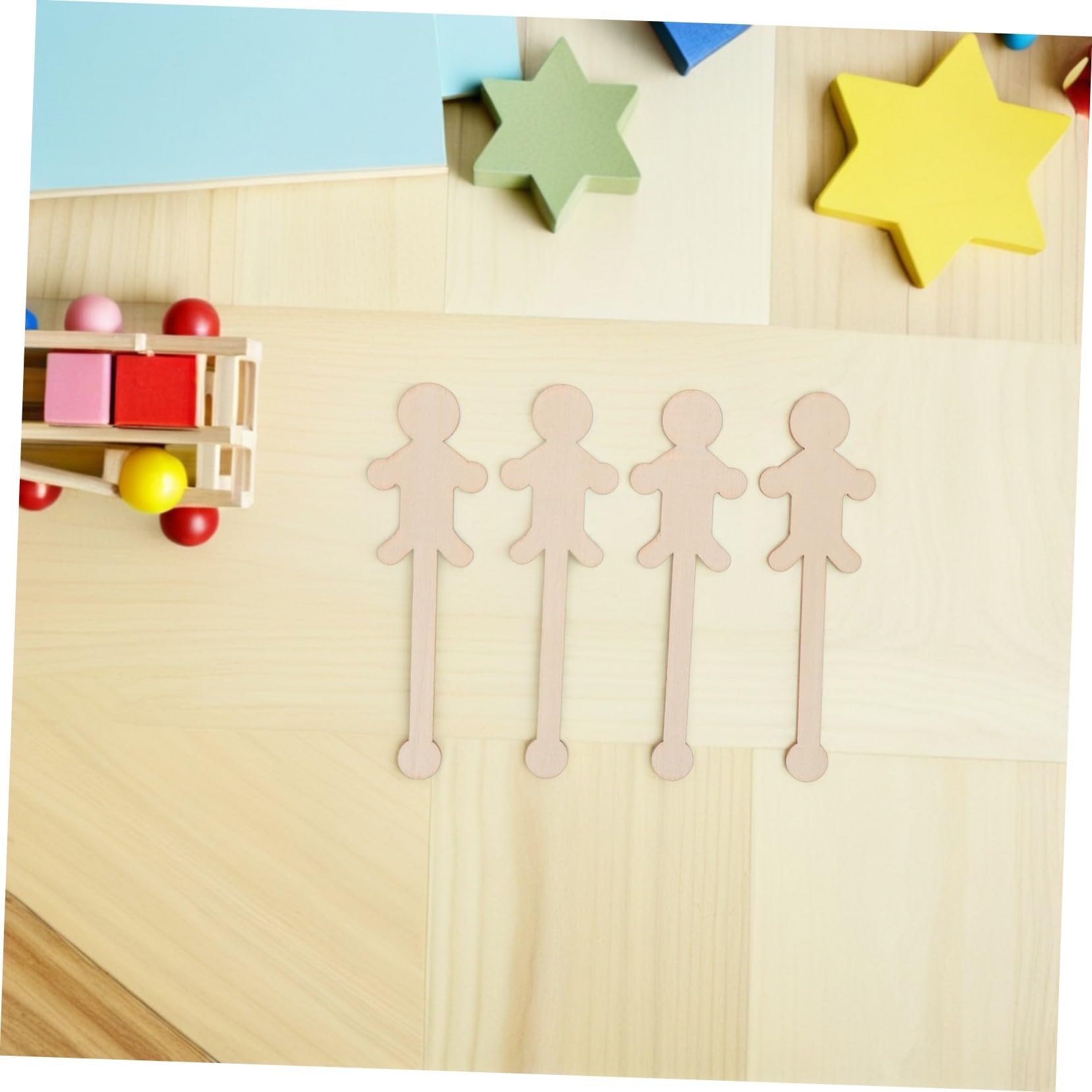 Figuras de Personas de Madera sin Terminar 90 Piezas para Pintar