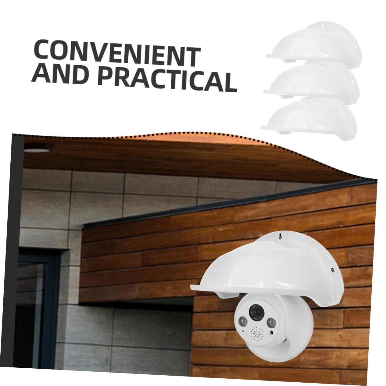 ORFOFE 3pcs Boîtier de Caméra de Sécurité Extérieure Boîte de Protection pour Caméra Étanche Étui Abs Résistant aux Intempéries Intérieur et Extérieur