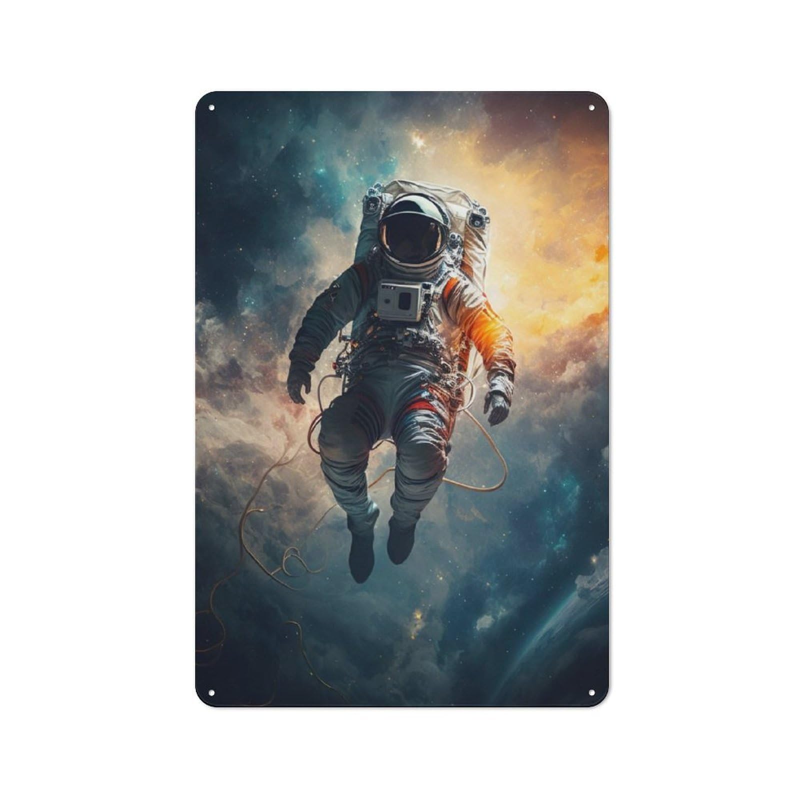 Junmoney The Intrepid Explorer Vintage Tin Sign 30X20cm For Guest Room Or Hallway, Suited To Home Decor Collectors
