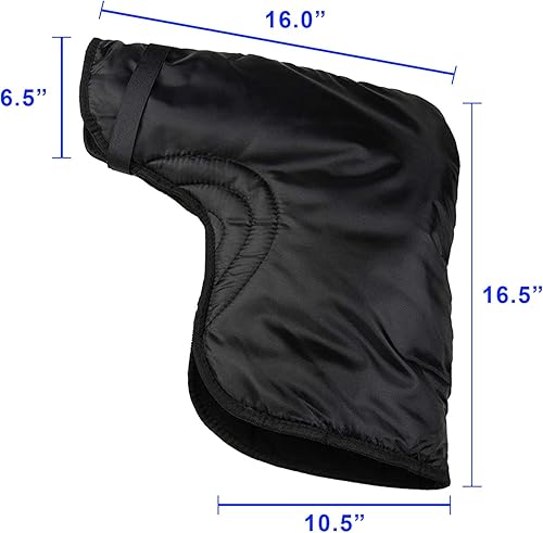 Miniatura 5 de Raider BCS-HB - Guantes de guantelete para manillar ATVmoto de nieve, color negro