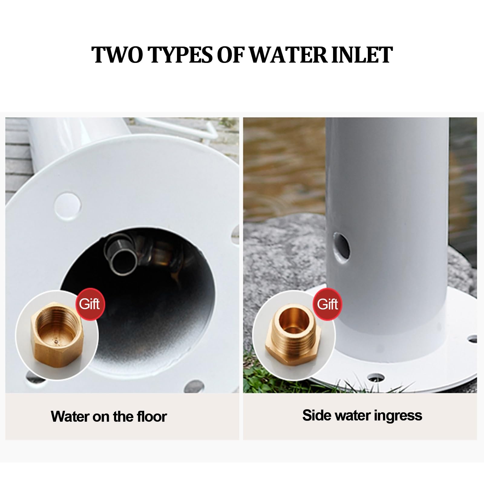 Columna de Agua para jardín Exterior de Acero Inoxidable 304 - Hidrante Vertical contra Incendios, Grifo de Suelo Resistente a Las heladas para riego y Lavado - Solución