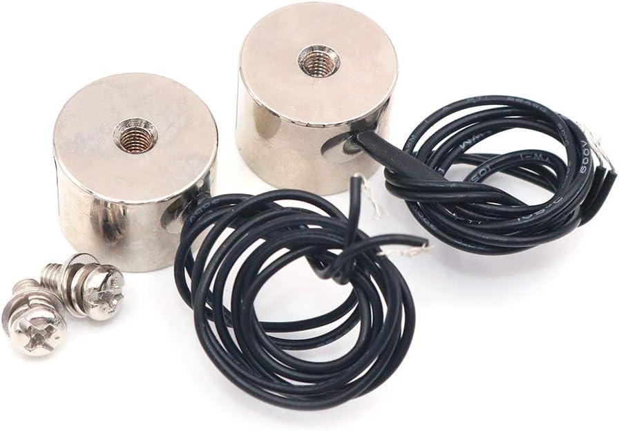 Namvo2pcs KK-P20/15 3KG Suction Electromagnet Solenoid DC 24V Lifting Holding Electromagnet Electro Electric Magnets