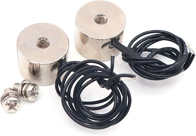 Namvo2pcs KK-P20/15 3KG Suction Electromagnet Solenoid DC 24V Lifting Holding Electromagnet Electro Electric Magnets