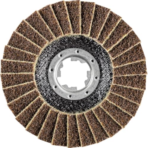 Pferd Polivlies, 5 Pezzi, 125 Mm, A100, Grossolano, X-LOCK (22,23 Mm), 44694211 – Per Un Cambio Rapido E Comodo Degli Attrezzi - 2