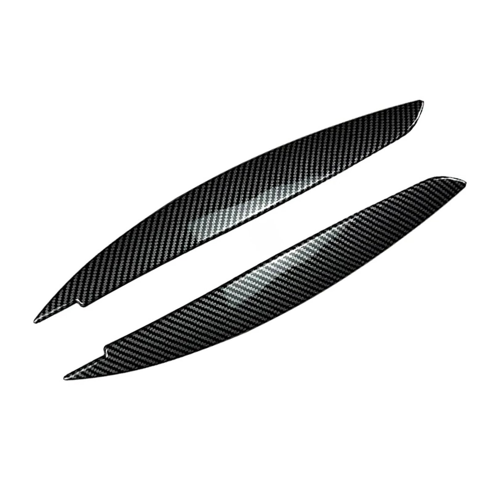 Autocollants sourcils de phare pour BMW E81 E82 E87 E88 2008-2013 style carbone