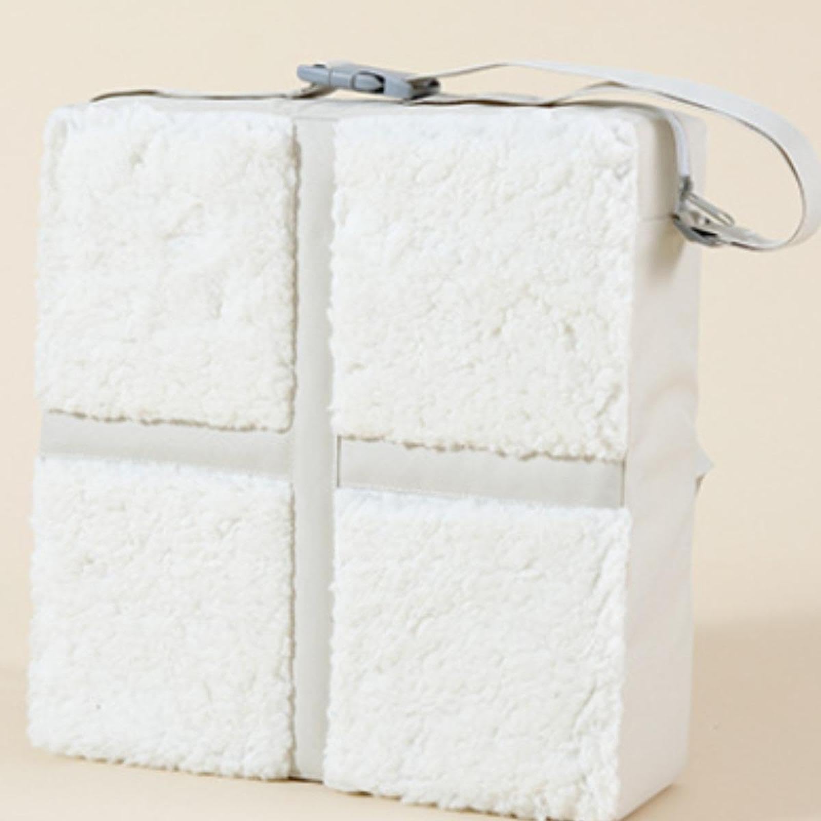 Generic Seggiolino Rialzato per Bambini per Sala Da Pranzo, Facile Da Pulire, Comodo, Lavabile, Antiscivolo, Cuscino Rialzato per Seggioloni, Bianco, Taglia unica bambino