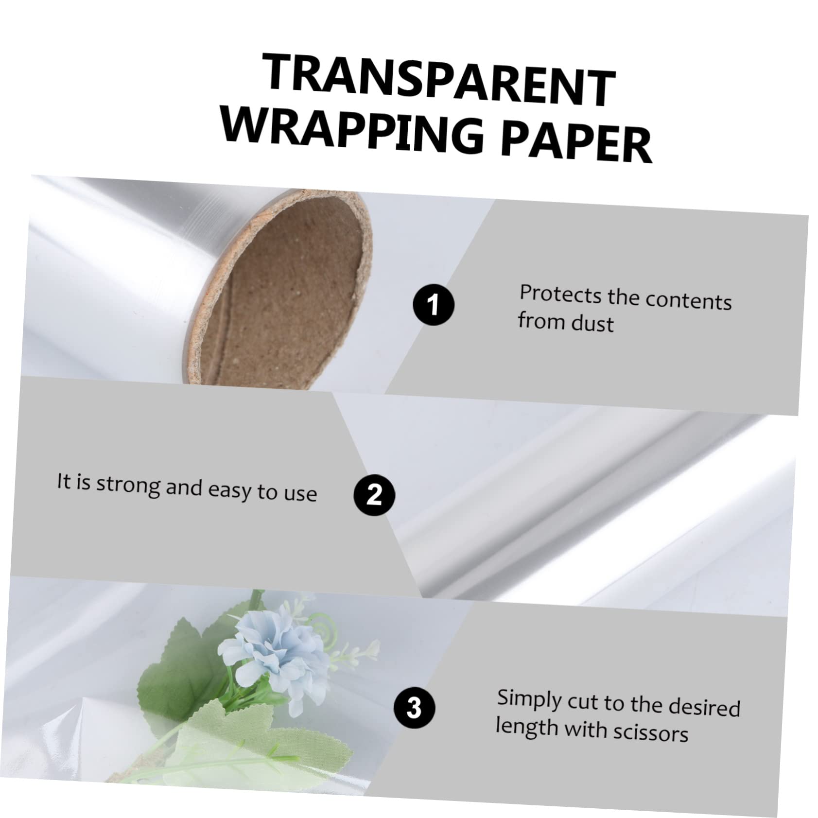 Rotolo di Cellophane per Confezioni Regalo, Bopp, 1 Rotolo