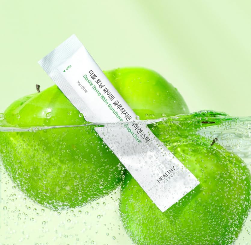 Miniatura 3 de Barra de colágeno de glutatión blanco de doble tonificación. Suplemento de belleza coreano con glutatión 98%, péptido de colágeno-1000 mg, vitamina