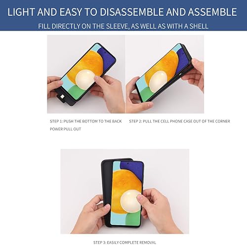 Miniatura 9 de Funda de batería A52 para Samsung Galaxy A52 0.18 oz, 5000mAh Backup Power Bank Batería externa para Galaxy A52 a52s 0.18 oz cubierta de carga