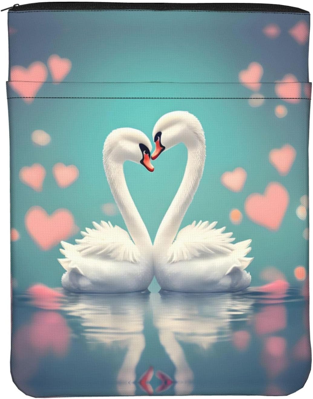 The swan in Love Waterproof Book Cover Sleeve Oxford Fabric Book